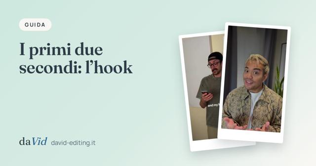 Copertina: «I primi due secondi: l’hook», con fotogrammi di lavori del portfolio