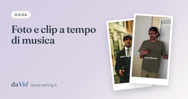 Copertina: «Foto e clip a tempo di musica», con fotogrammi di lavori del portfolio
